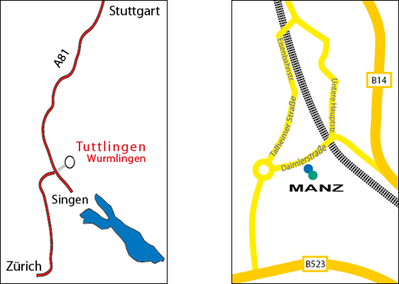Lageplan von Wurmlingen